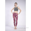 Leggings elastici alti a vita alta stampati Lucky da donna